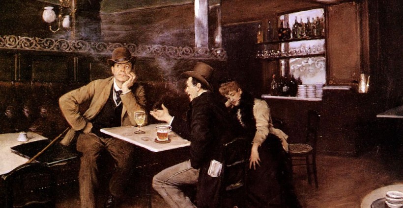 At the Bistro door Jean Béraud