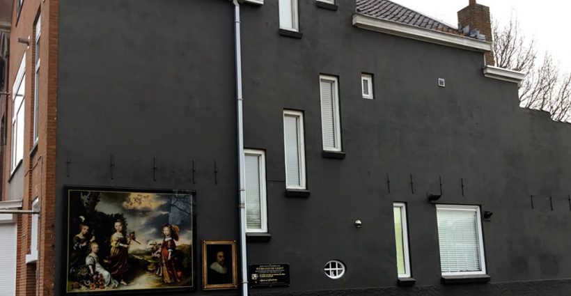 Wybrand de Geelstraat - Leeuwarden - zwart - gevel