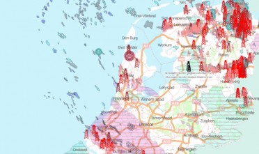 Olie en gaskaart - Foto: OSM en Kadaster