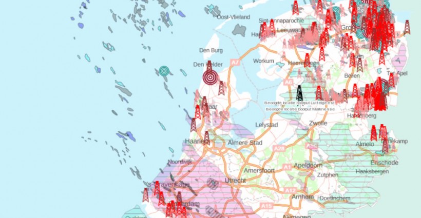 Olie en gaskaart - Foto: OSM en Kadaster