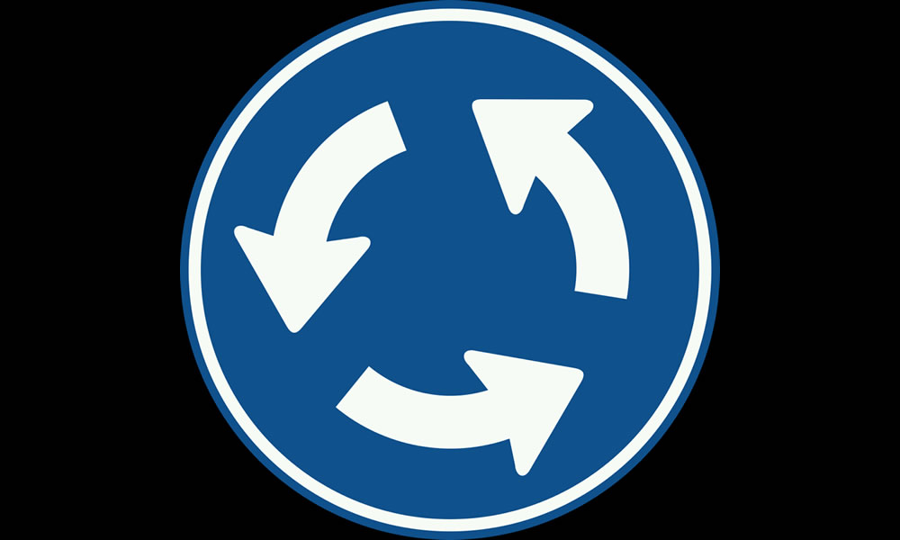 Rotonde-verkeersbord